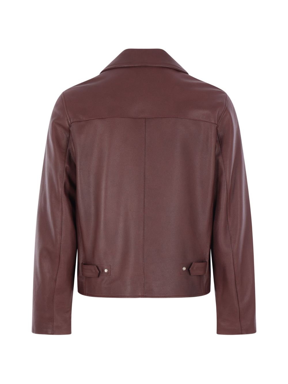 Giacca in pelle in marrone Lardini - uomo 