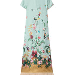 Abito con design floreale e piume multicolore La double j - donna 
