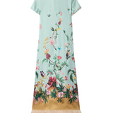 Abito con design floreale e piume multicolore La double j - donna 