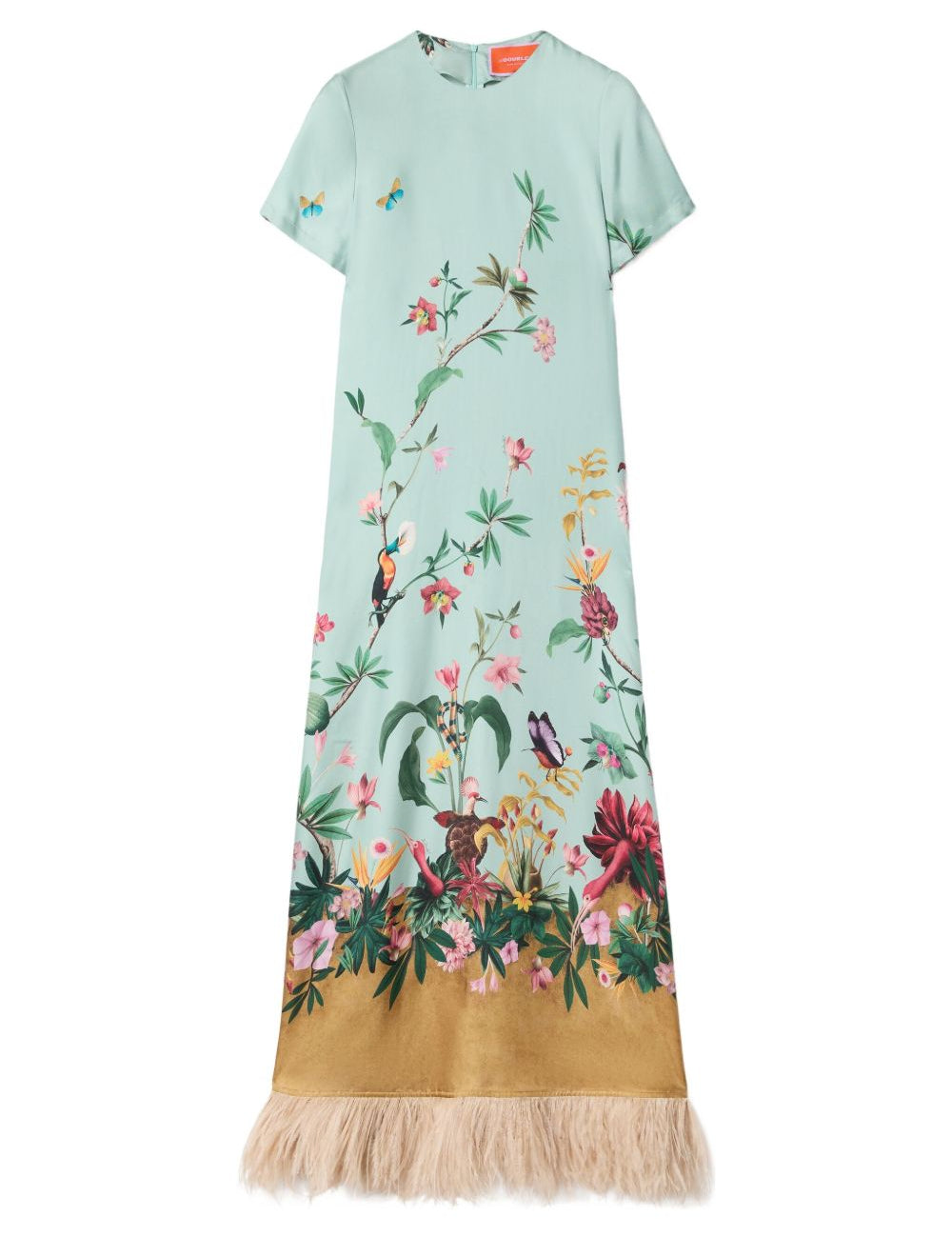 Abito con design floreale e piume multicolore La double j - donna 