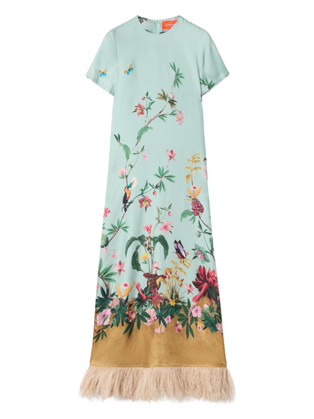 Abito con design floreale e piume multicolore La double j - donna 