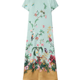 Abito con design floreale e piume multicolore La double j - donna 