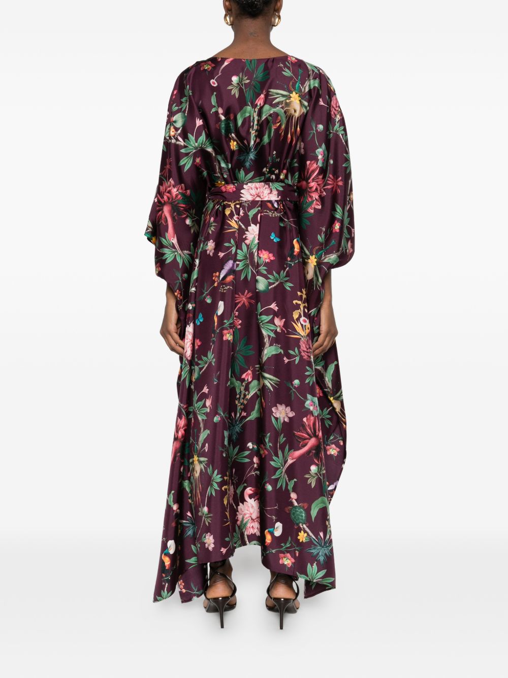 Chemisier midi a fiori in viola La Double J - donna 
