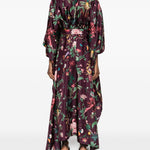 Chemisier midi a fiori in viola La Double J - donna 