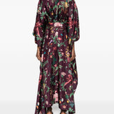 Chemisier midi a fiori in viola La Double J - donna 