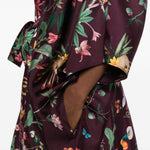 Chemisier midi a fiori in viola La Double J - donna 