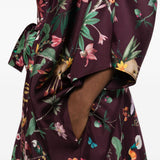 Chemisier midi a fiori in viola La Double J - donna 