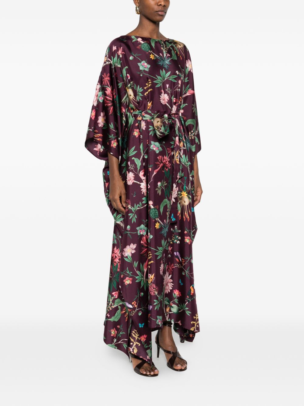 Chemisier midi a fiori in viola La Double J - donna 