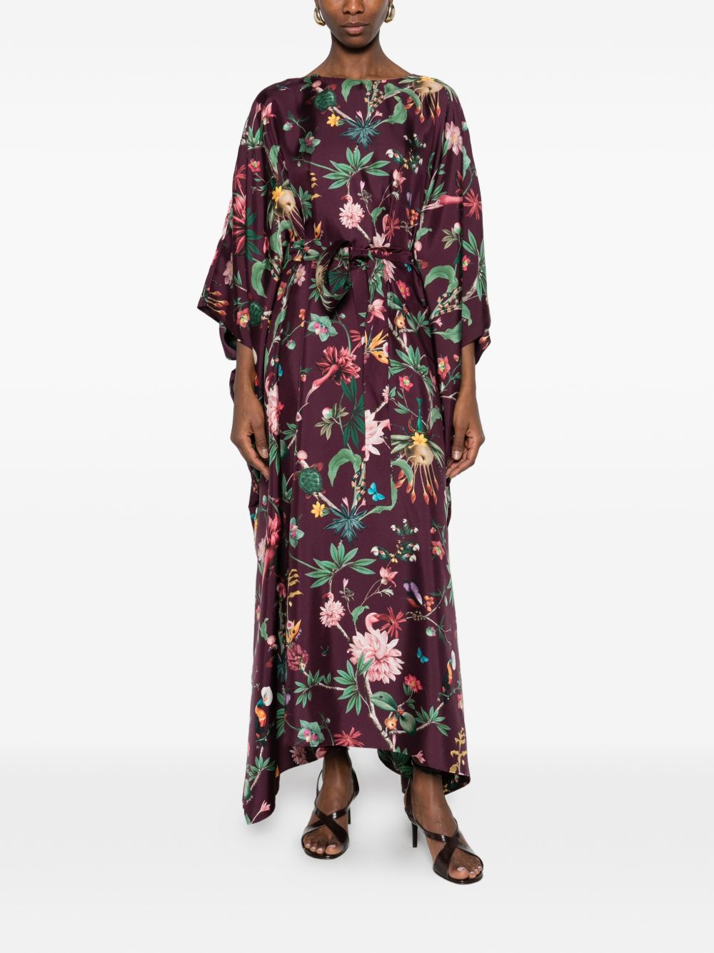 Chemisier midi a fiori in viola La Double J - donna 