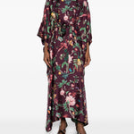 Chemisier midi a fiori in viola La Double J - donna 