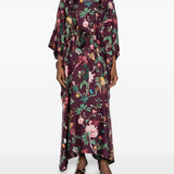 Chemisier midi a fiori in viola La Double J - donna 