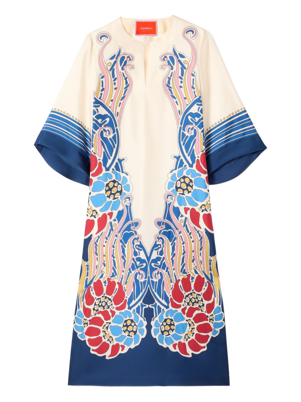 Abito The Kaftan midi a fiori multicolor La Double J - donna 