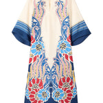 Abito The Kaftan midi a fiori multicolor La Double J - donna 