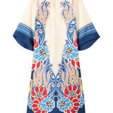 Abito The Kaftan midi a fiori multicolor La Double J - donna 