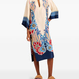 Abito The Kaftan midi a fiori multicolor La Double J - donna 
