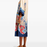 Abito The Kaftan midi a fiori multicolor La Double J - donna 