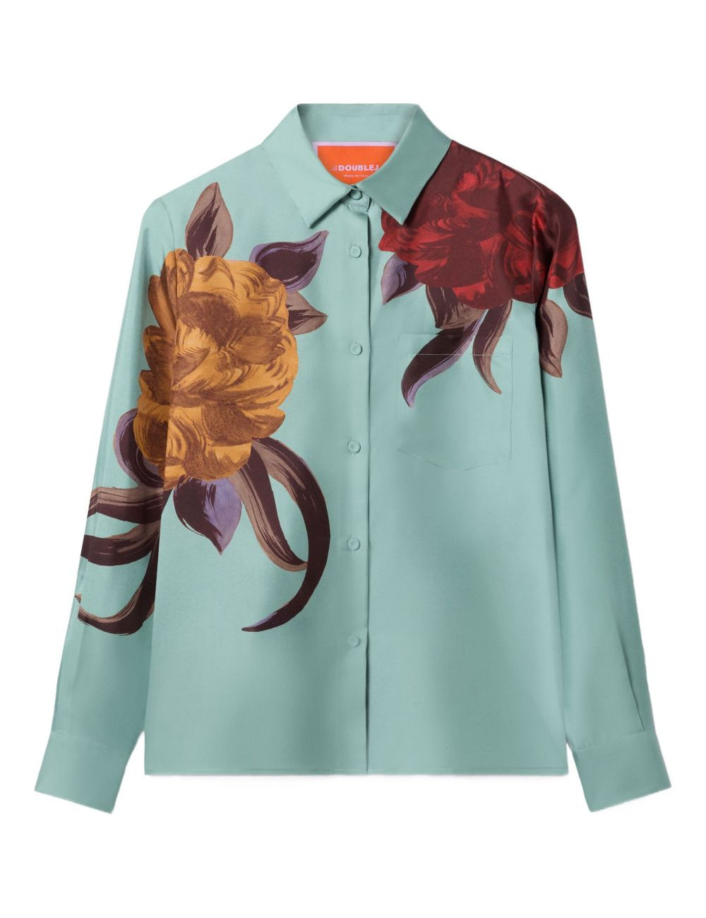Camicia a fiori in azzurro La double j - donna 
