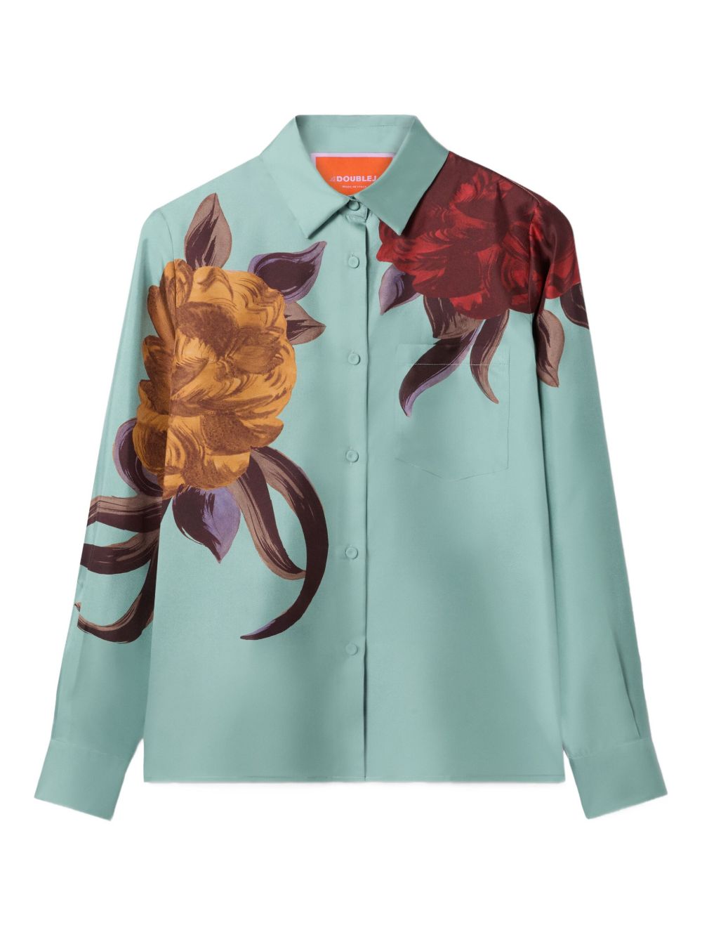 Camicia a fiori in azzurro La double j - donna 
