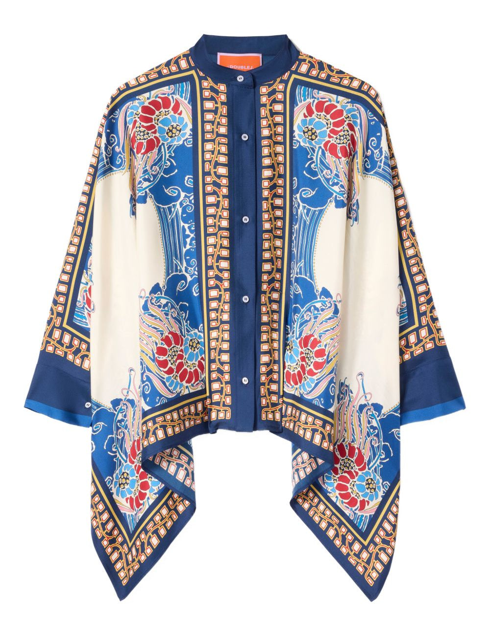 Camicia Foulard a fiori in blu La double j - donna 