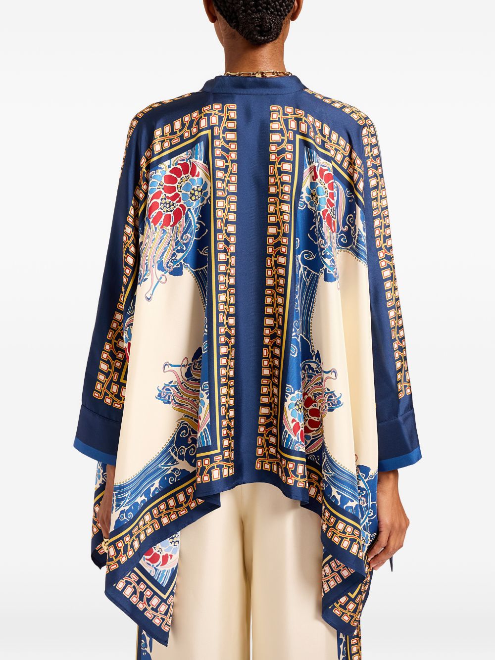 Camicia Foulard a fiori in blu La double j - donna 