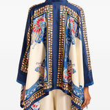 Camicia Foulard a fiori in blu La double j - donna 