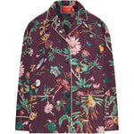 Camicia con motivo a fiori in viola La double j - donna 