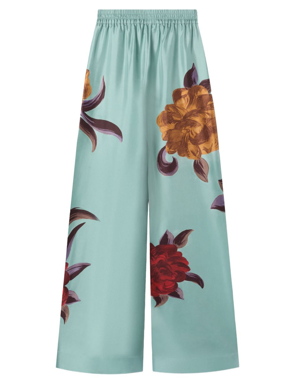 Pantaloni a palazzo floreali in blu La double j - donna 