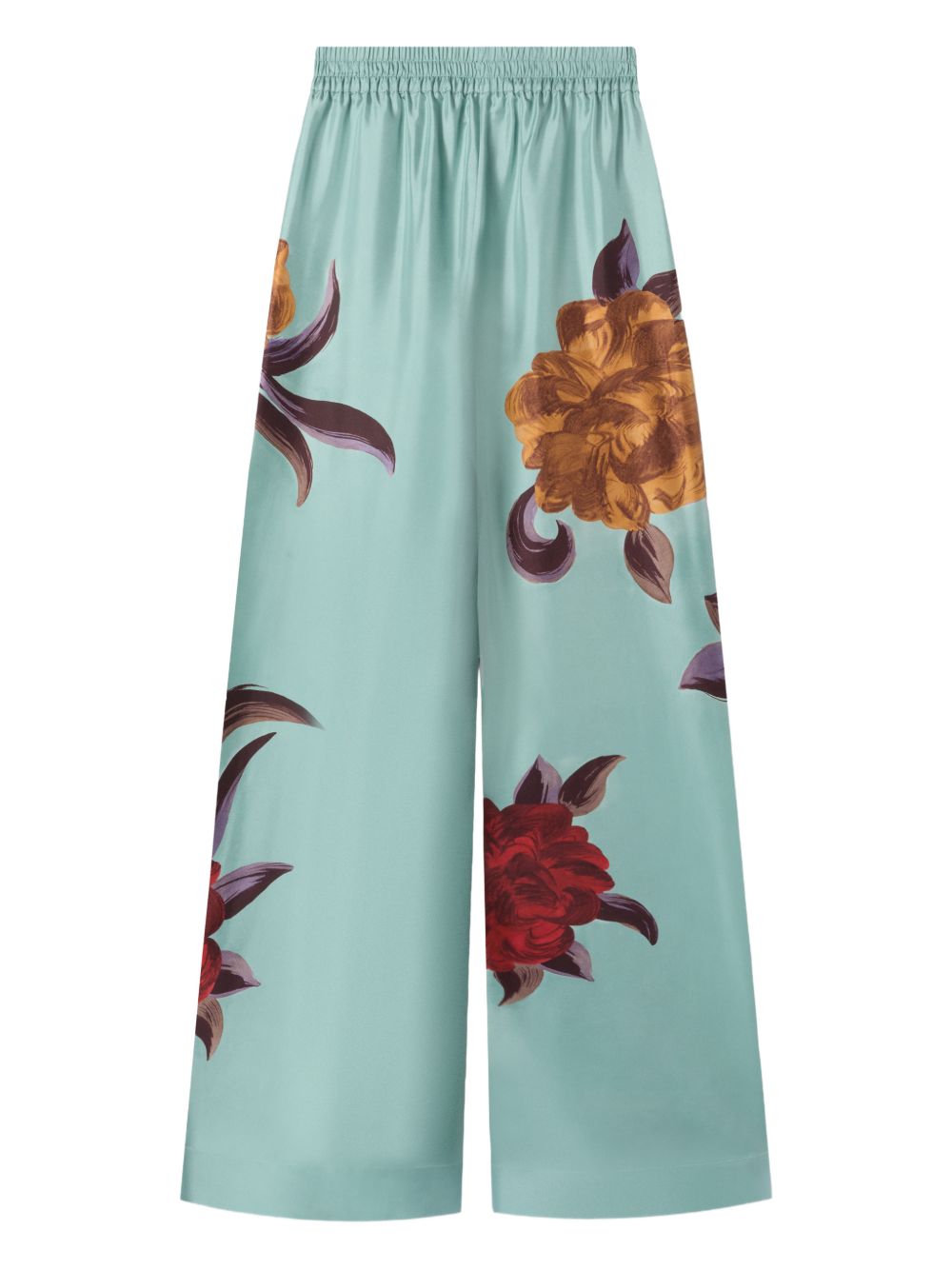 Pantaloni a palazzo floreali in blu La double j - donna 