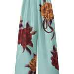 Pantaloni a palazzo floreali in blu La double j - donna 