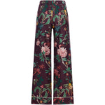 Pantaloni con fantasia floreale in viola La double j - donna 