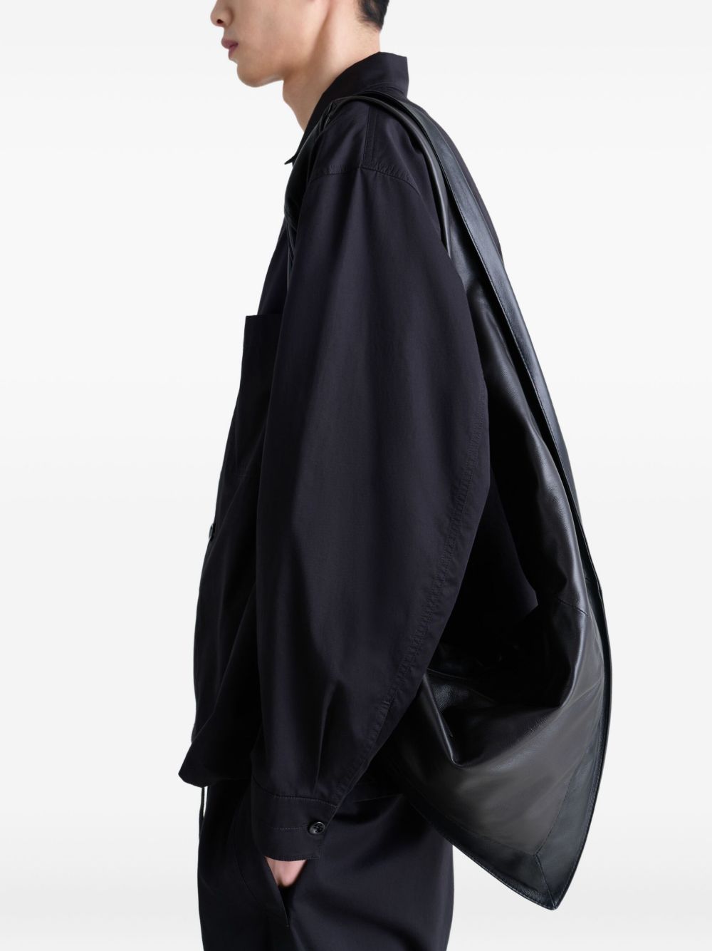 Borsa a spalla scarf in marrone Lemaire - unisex 