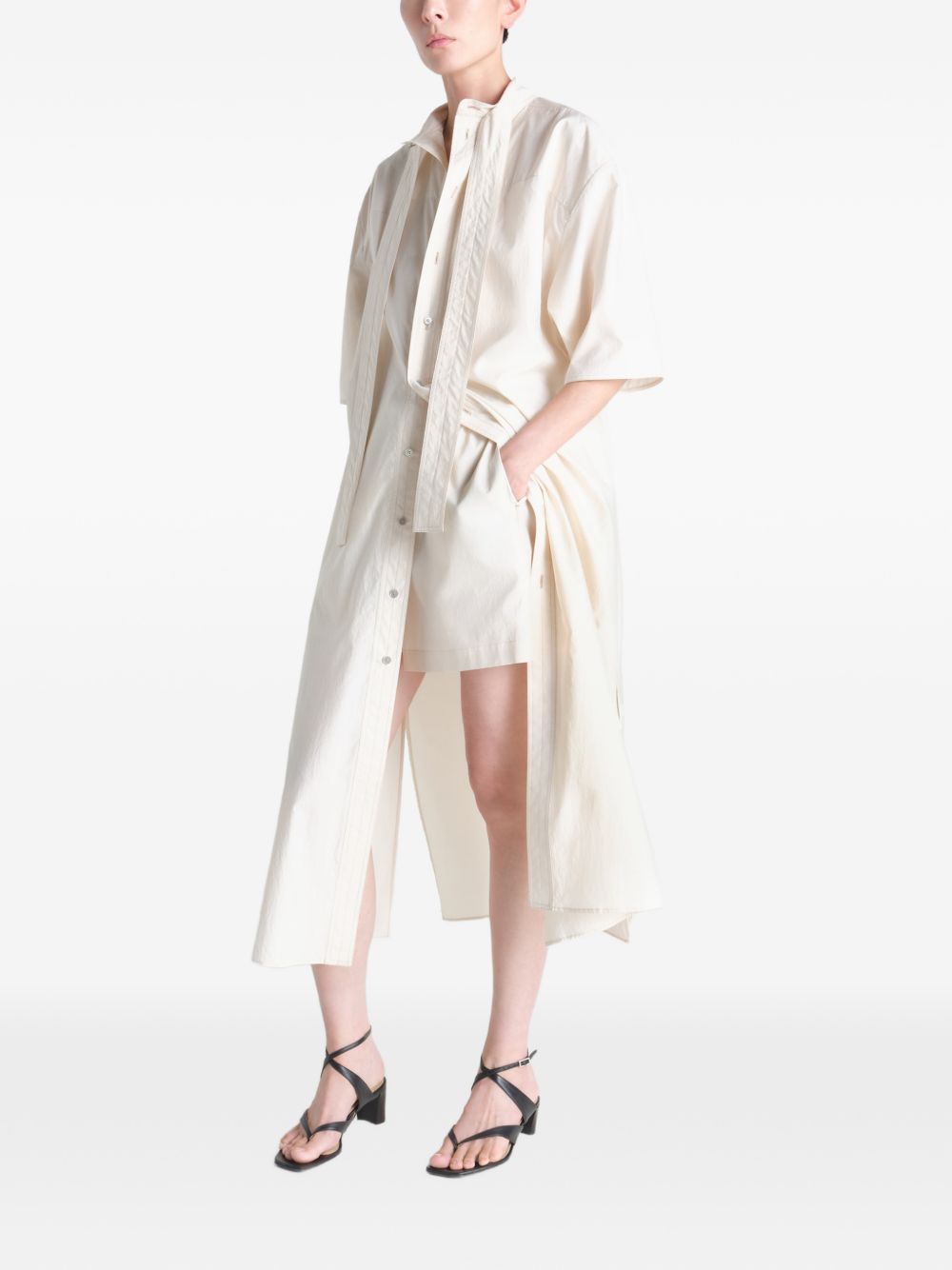 Abito midi con cintura in avorio LEMAIRE  - donna 