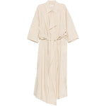 Abito camicia asimmetrico in avorio Lemaire - donna 