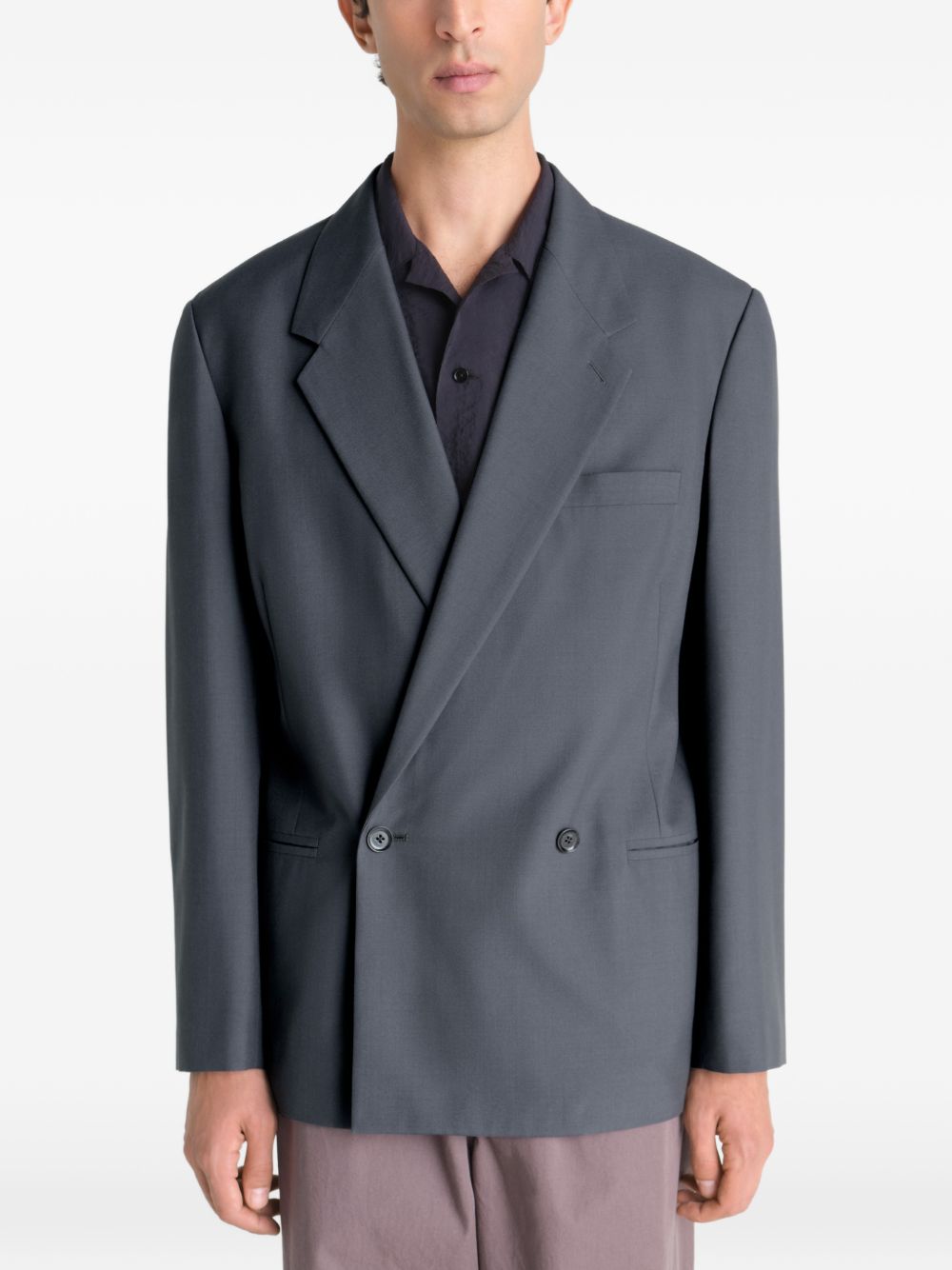 Giacca sartoriale doppiopetto in grigio Lemaire - donna 