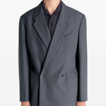 Giacca sartoriale doppiopetto in grigio Lemaire - donna 