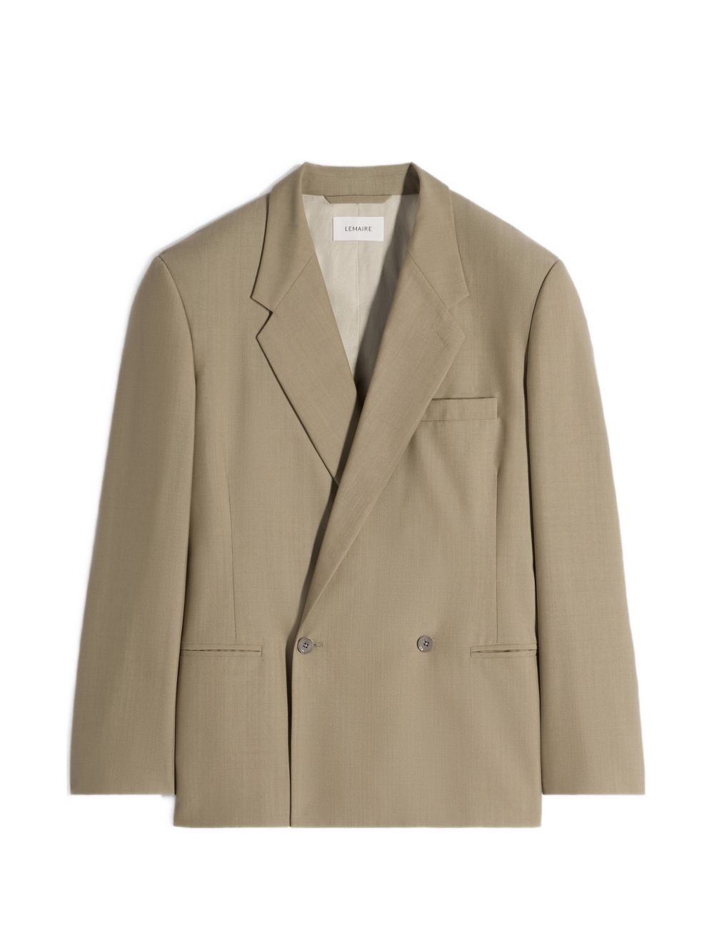 Giacca sartoriale doppiopetto in beige Lemaire - donna 