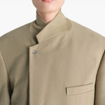 Giacca sartoriale doppiopetto in beige Lemaire - donna 