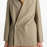Giacca sartoriale doppiopetto in beige Lemaire - donna 
