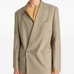 Giacca sartoriale doppiopetto in beige Lemaire - donna 