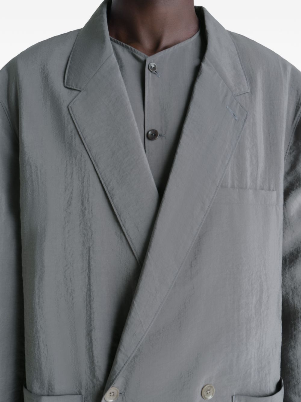 Giacca doppiopetto Soft in grigio Lemaire - uomo 