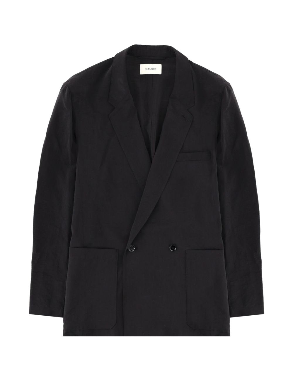 Giacca doppiopetto Soft in nero Lemaire - uomo 