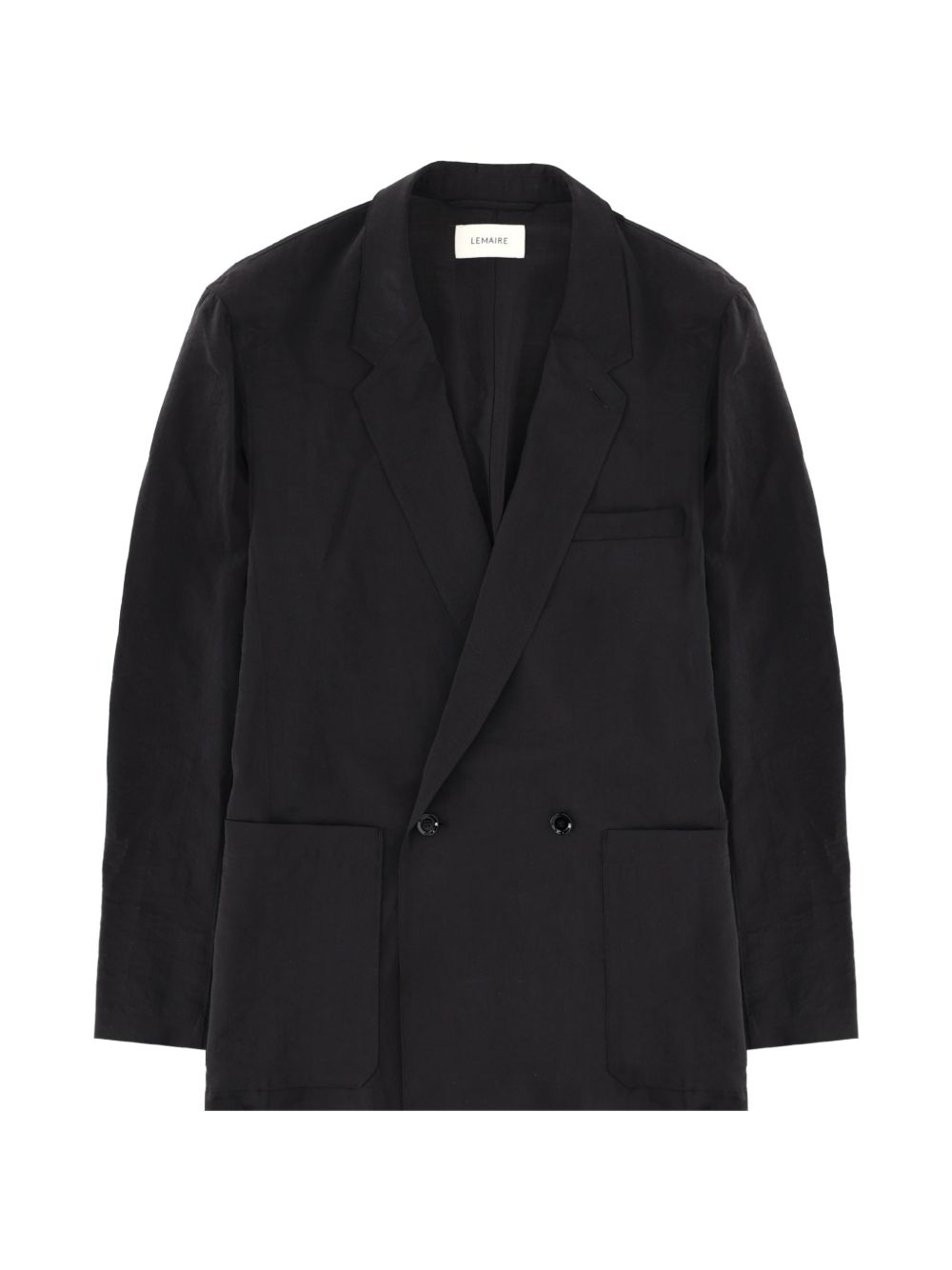 Giacca doppiopetto Soft in nero Lemaire - uomo 