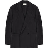 Giacca doppiopetto Soft in nero Lemaire - uomo 