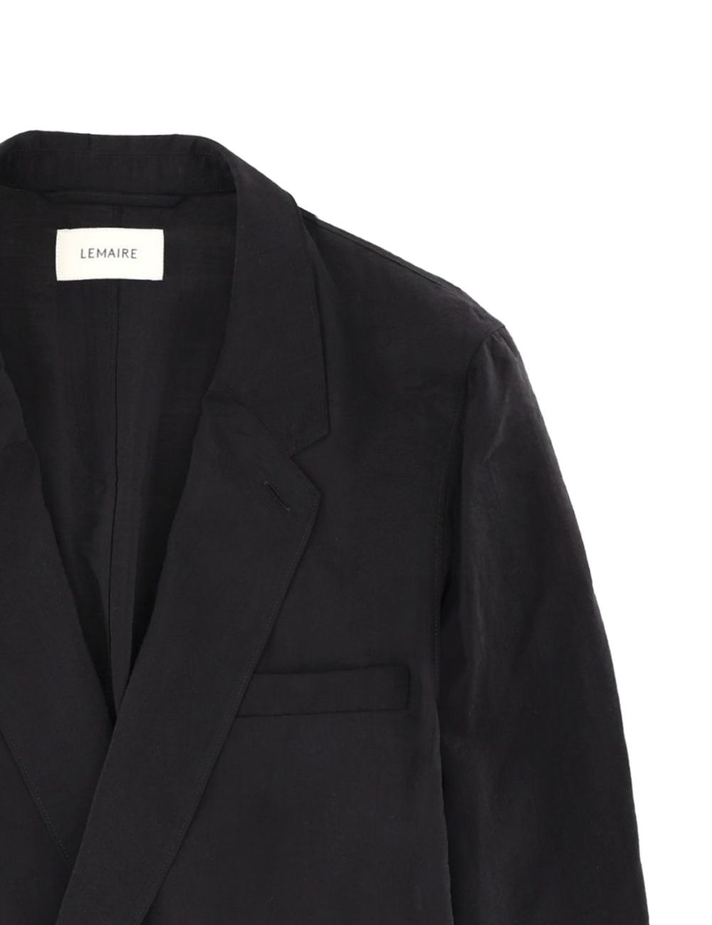 Giacca doppiopetto Soft in nero Lemaire - uomo 