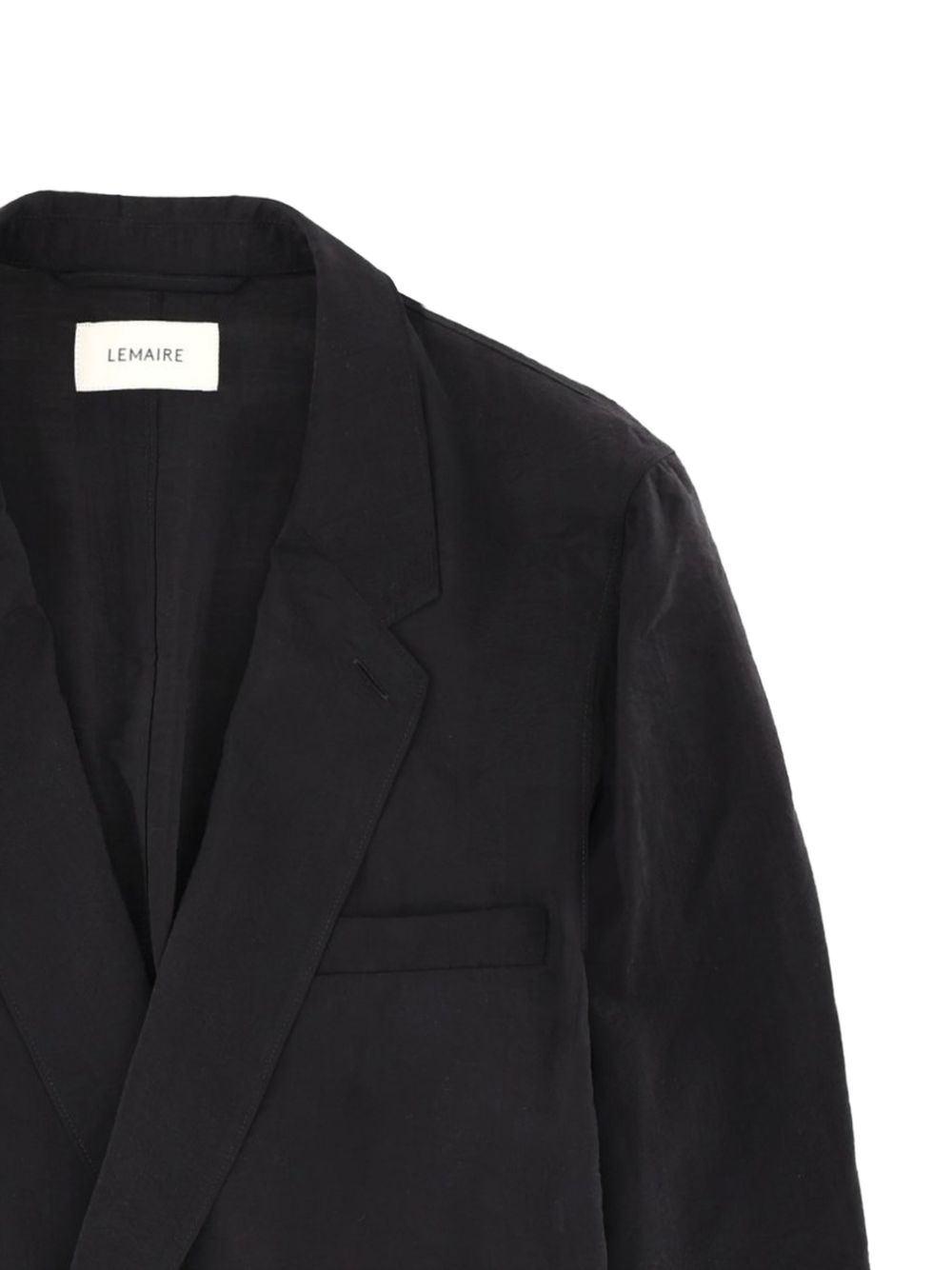 Giacca doppiopetto Soft in nero Lemaire - uomo 