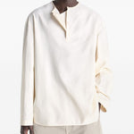 Camicia manice lunghe in beige Lemaire - uomo 