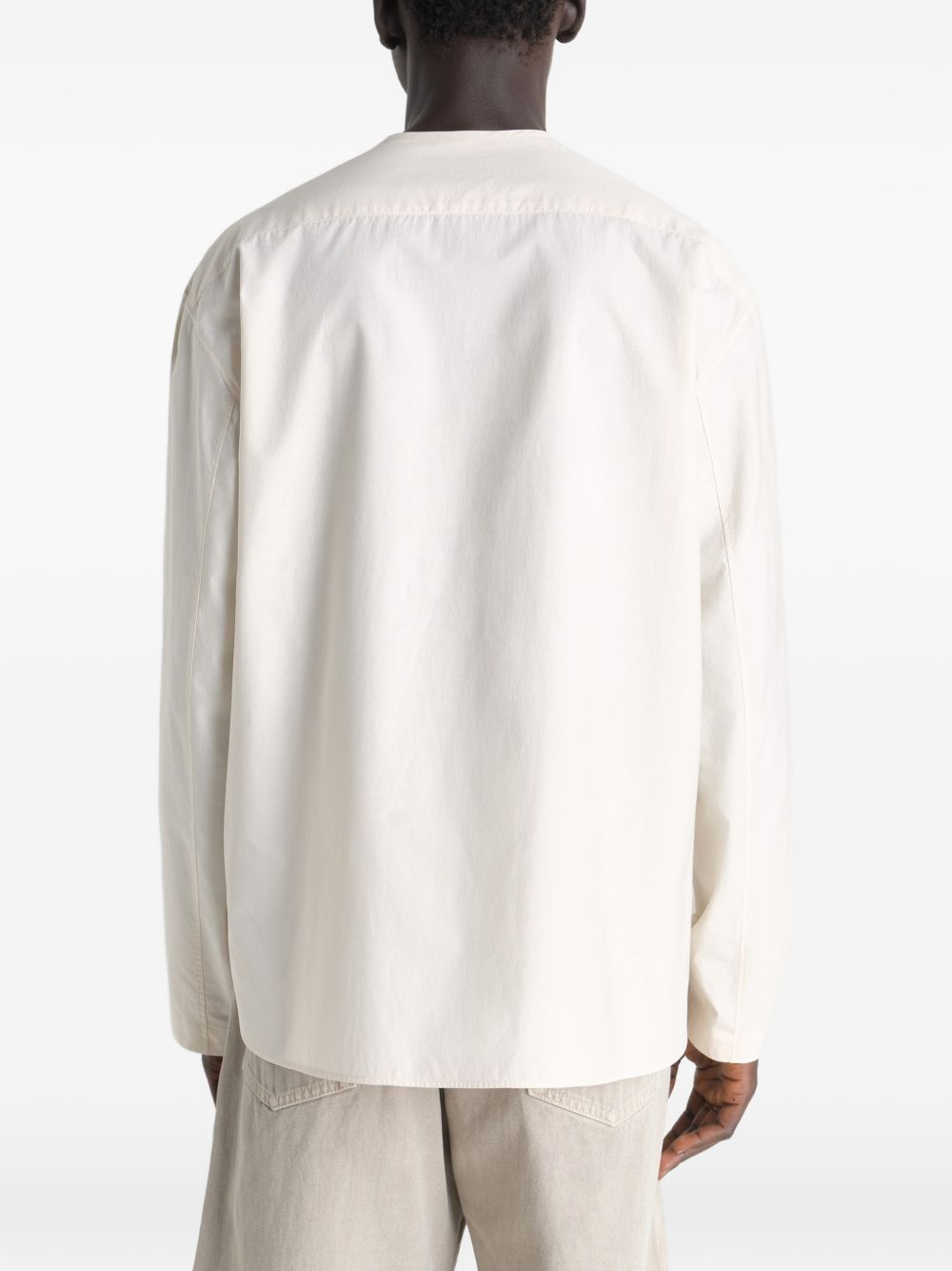 Camicia manice lunghe in beige Lemaire - uomo 