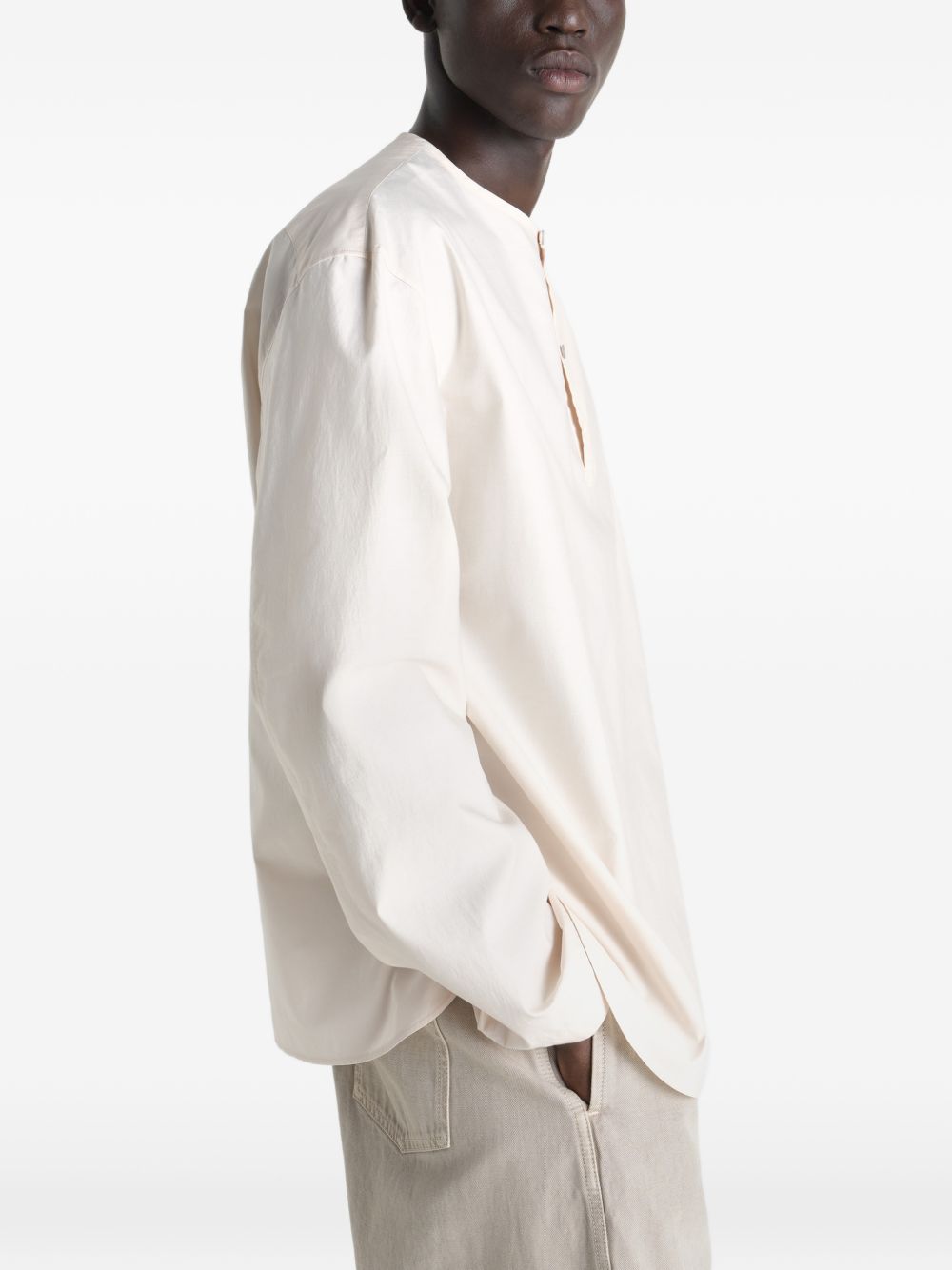 Camicia manice lunghe in beige Lemaire - uomo 