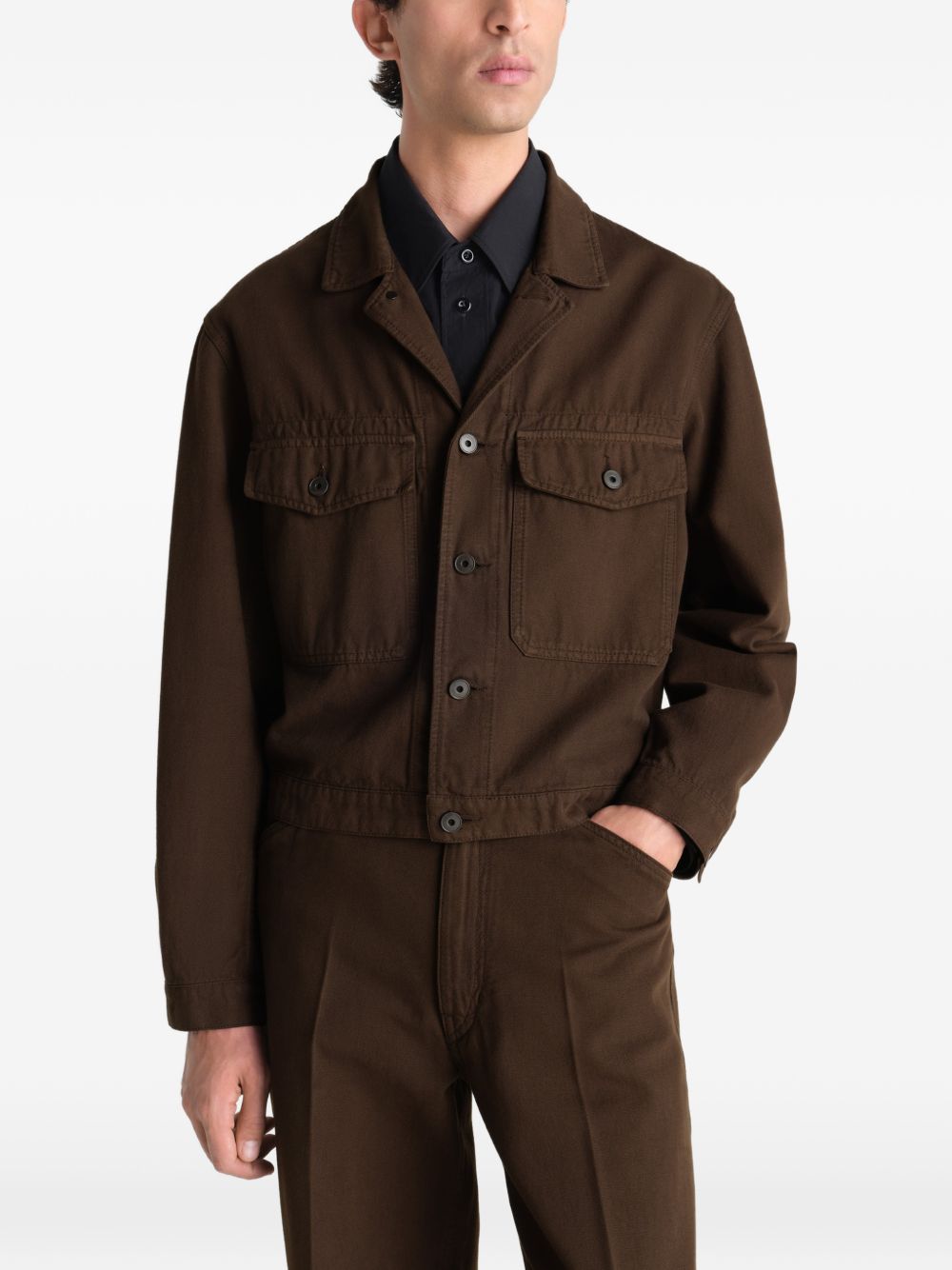 Giacca con tasche in marrone LEMAIRE - uomo 