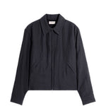 Giacca camicia con zip in blu LEMAIRE - uomo 